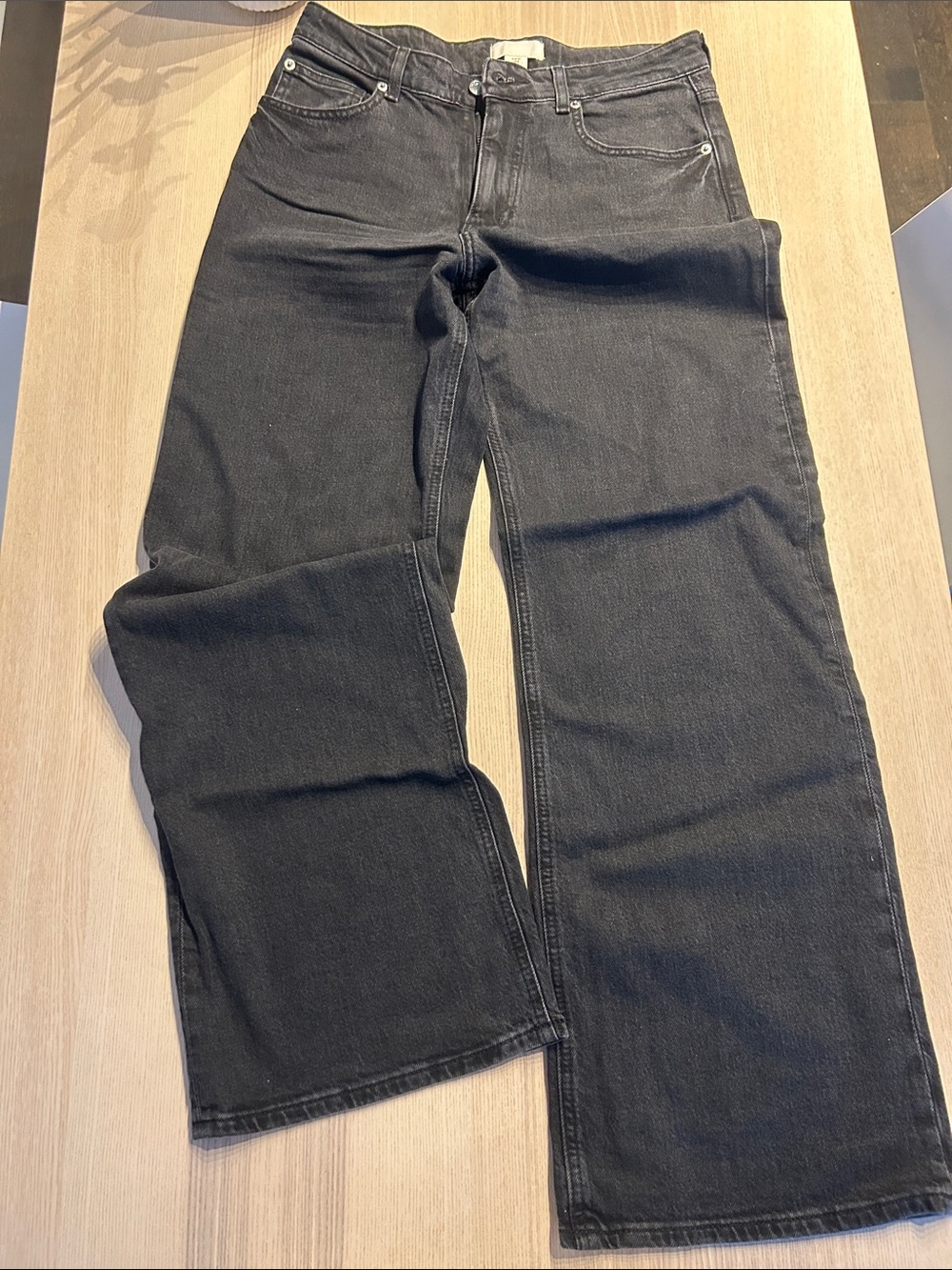 Classic Black Straight-Leg Jeans